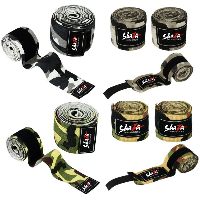 Shaza Boxing Hand Wrist boxing kickboxing 100% Cotton Camouflage